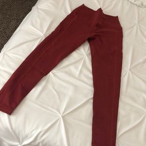 Buff bunny leggings size medium red